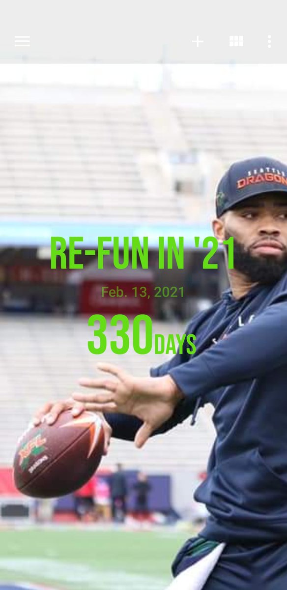 Vanster2000's tweet photo. Re-Fun in '21
@BJDANIELS10 is ready for another laser strike, Are you?
@xfl2020 Kickoff '21 is just 330 Days away #ReFunIn21
#MoreBallLessStall https://t.co/gssnuBMCvA