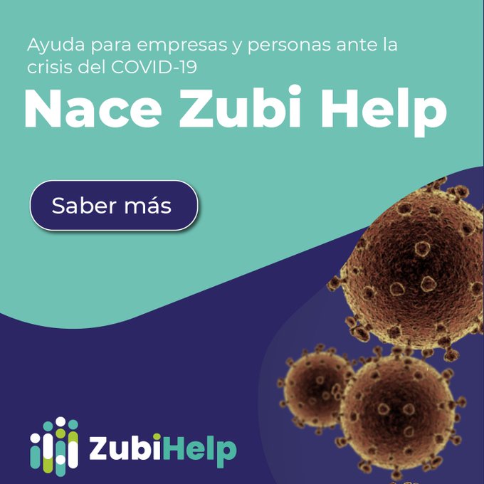socialnest_org's tweet photo. Nuestros amigos de @ZubiLabs ponen en marcha #ZubiHelp, para ayudar a empresas y personas a superar la actual crisis generada por el #COVID19 ¿Te unes a ellos? Entre todos lo conseguiremos. https://t.co/lghzfHy7Yy
#frenarlacurva #yomequedoencasa https://t.co/xVZ9AcdxbL