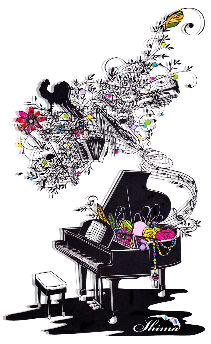 Uzivatel Shima 10 5 銀座企画展 Na Twitteru ミュージックの日 3月19日で ミュージック かわいい日ですね Shima切り絵 切り絵 今日は何の日