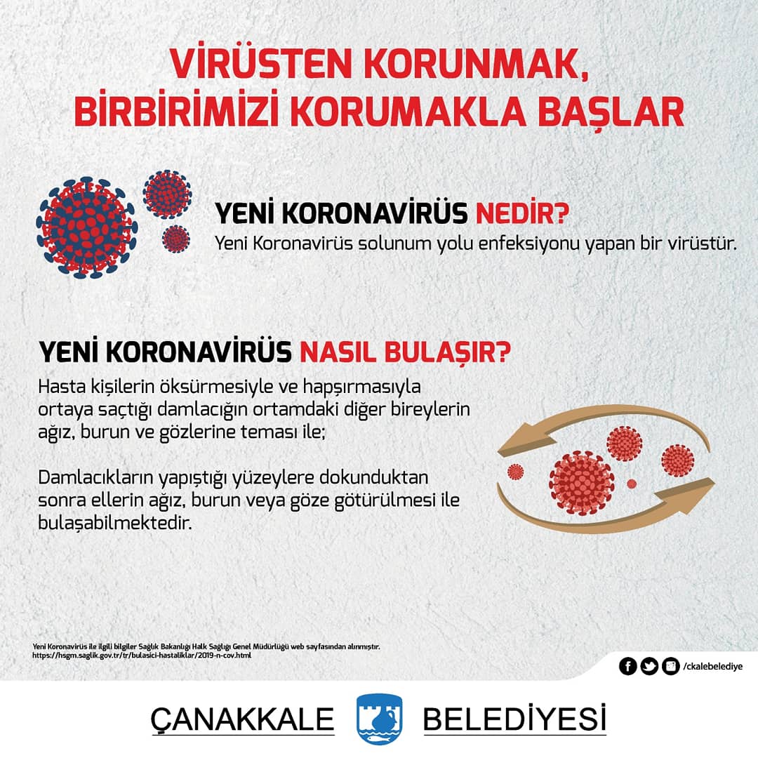 ckalebelediye's tweet photo. 😷 COVID-19 virüsünden korunmak ve önlem almak konusunda hepimize sorumluluklar düşüyor. 

📣 Lütfen uzmanların uyarılarını dikkate alalım... 

✔Virüsten Korunmak, Birbirimizi Korumakla Başlar.

#CoronaVirüs #EvdeKalTürkiye https://t.co/PBLabD4Sr3