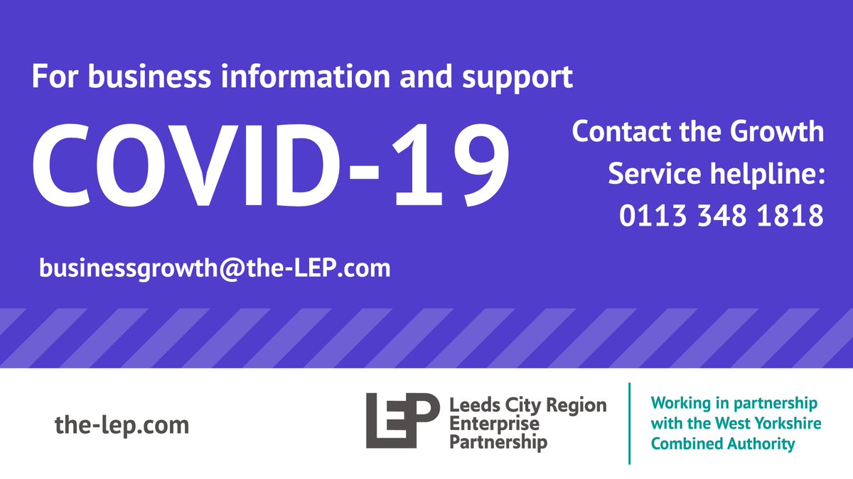 Talk to the LEP Growth Service helpline for support and information if your #business is affected by the impact of #coronavirus (COVID-19). Find out more here : -  ow.ly/hzy350yPHqN