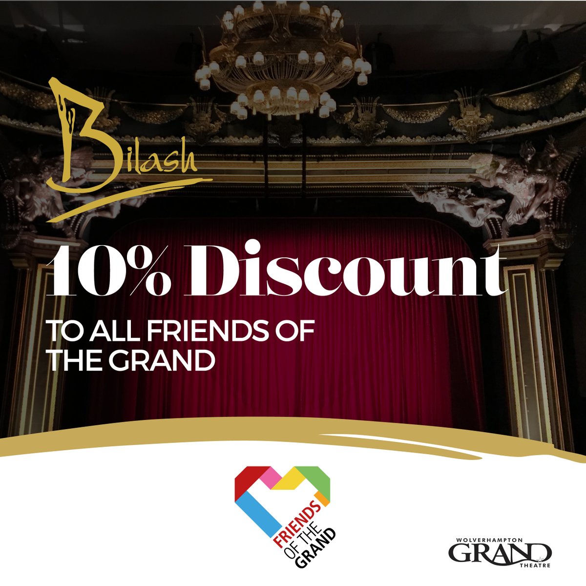 Are you a member of the Grand Theatre? 🎭

As a friend of the Grand we're offering 10% discount to all of their members! 🤩

Don't miss out on this irresistible offer, book your table today: 01902 427762

#DiscoverTheDifference