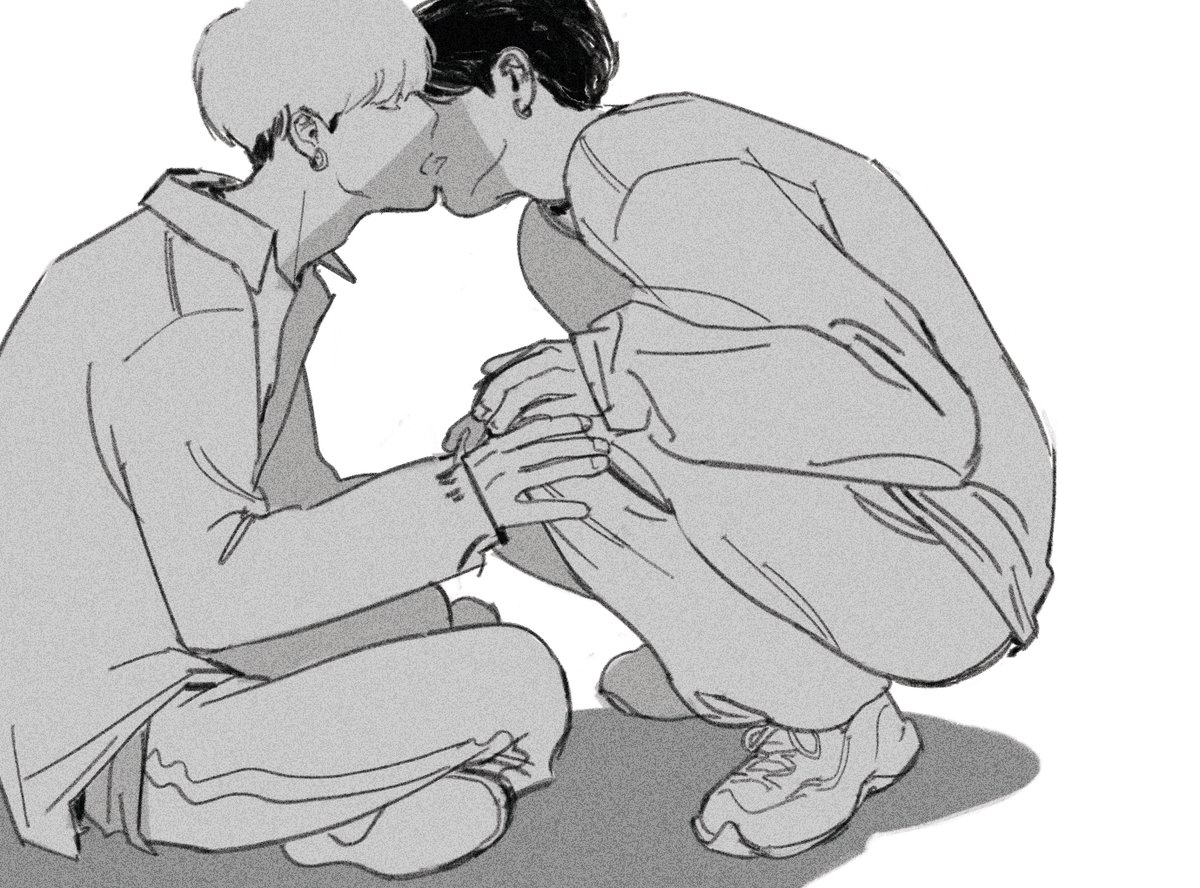 오랜만에 슙국키스