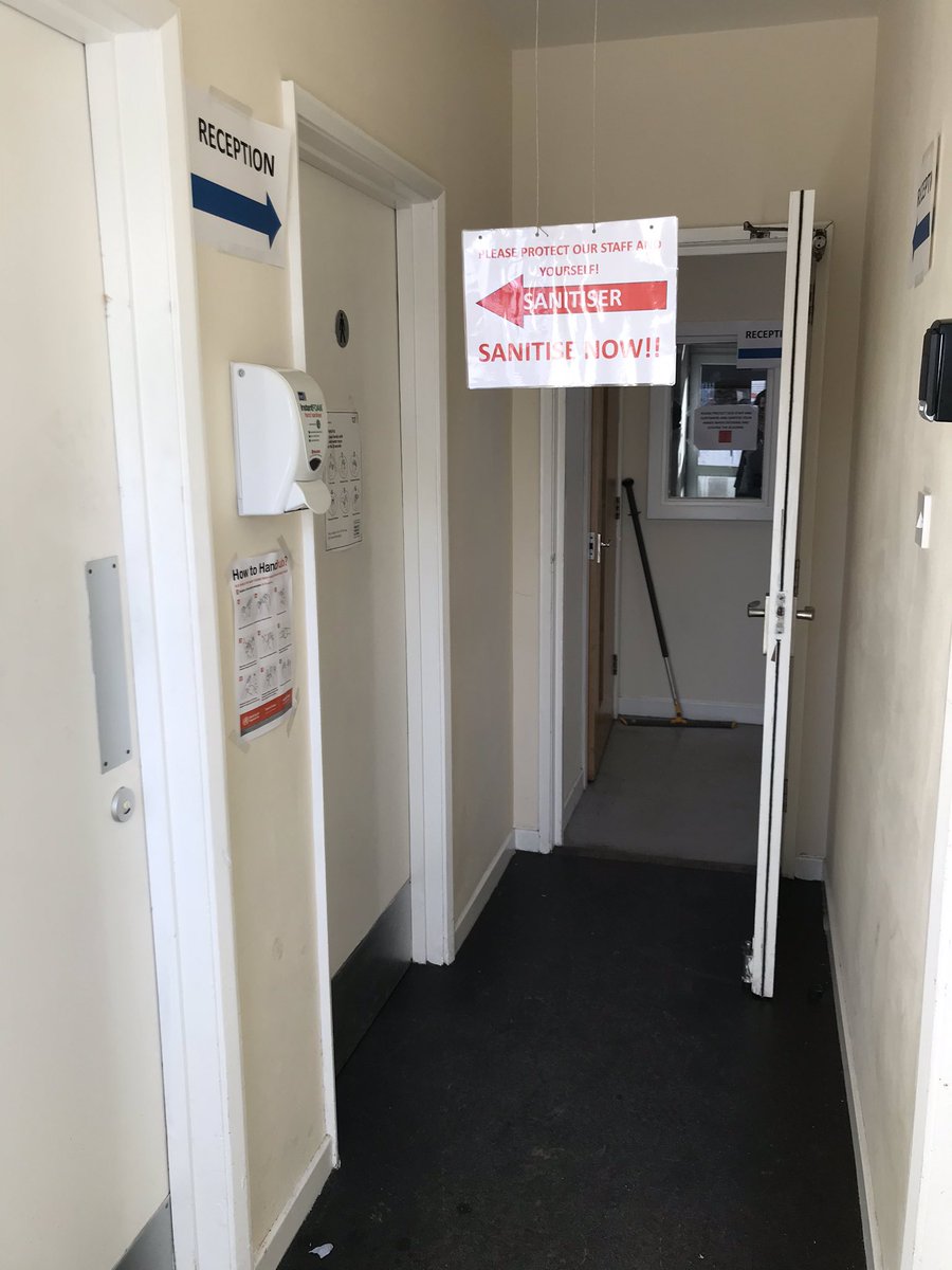 CapitalPowerCln's tweet photo. The lengths we have to go to get the message across to those who ignore our signs &amp; don’t sanitise their hands on entry to our premises. Ok...now you’ve bumped your head on our sign, &amp; we have your attention, please protect us all and sanitise your hands. #CleanHands #covid19UK https://t.co/yOMA1TqsrT