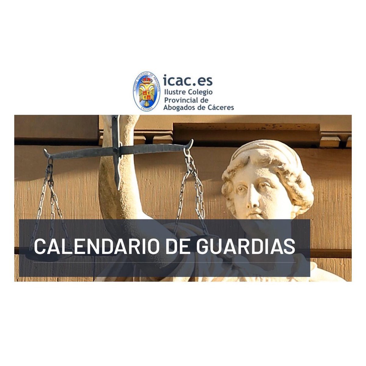 CALENDARIO DE GUARDIAS DEL TURNO DE OFICIO PARA EL SEGUNDO TRIMESTRE DE 2020🗓
Ya está disponible en la página web del <a href="/IcaCaceres/">𝕀ℂ𝔸 ℂ𝔸ℂ𝔼ℝ𝔼𝕊</a> el calendario de guardias del segundo trimestre de 2020.

La abogacía también trabaja.
Ánimo compañeros.
#JuntosParaAyudarte #JuntosLoConseguiremos