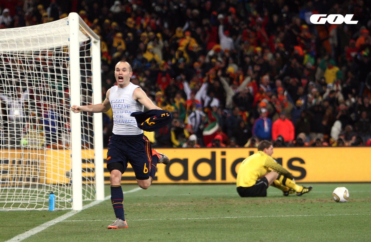 Gol's tweet photo. 🚨 ¡Ponte la alarma y revive el partido que cambió la historia de nuestro fútbol!

🏆 Final Mundial 2010
📆 Sábado
⌚ 22:00
⚔ Holanda 🆚 España
#⃣ #CampeonesEnGol

🛋 #QuedateEnCasa https://t.co/qrjSDck7my