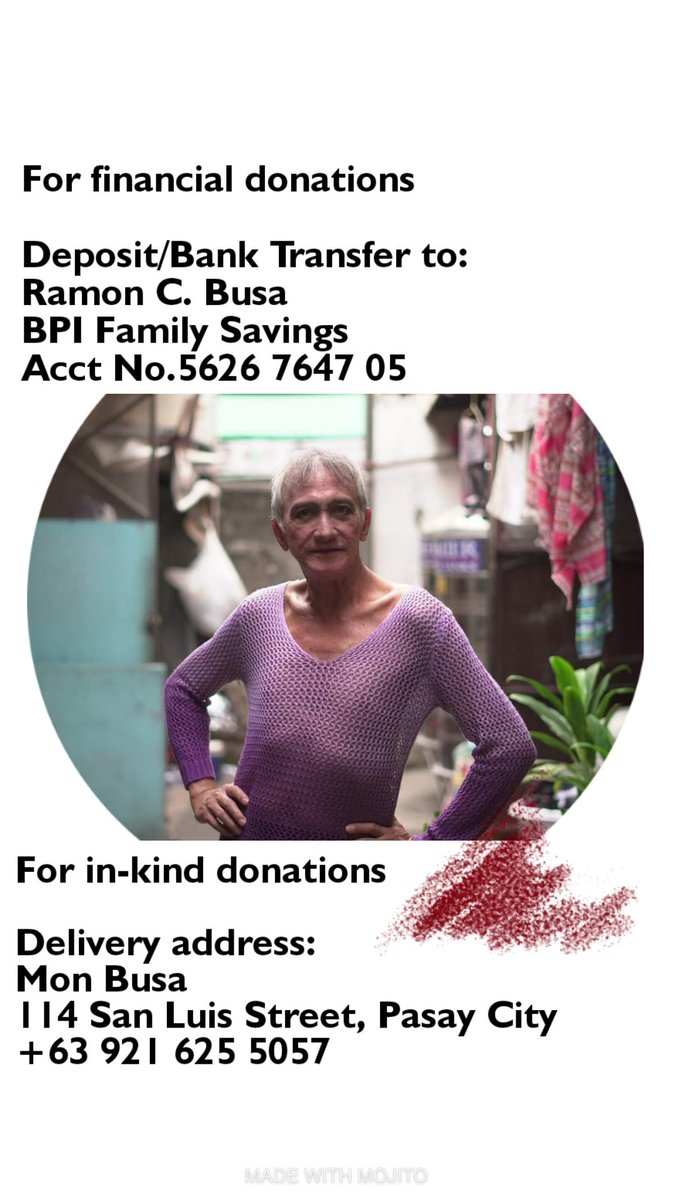 Hi, Mamang.  @ItsACsLife asking for your help to share this post and donate for our Lolas in Golden Gays Manila.