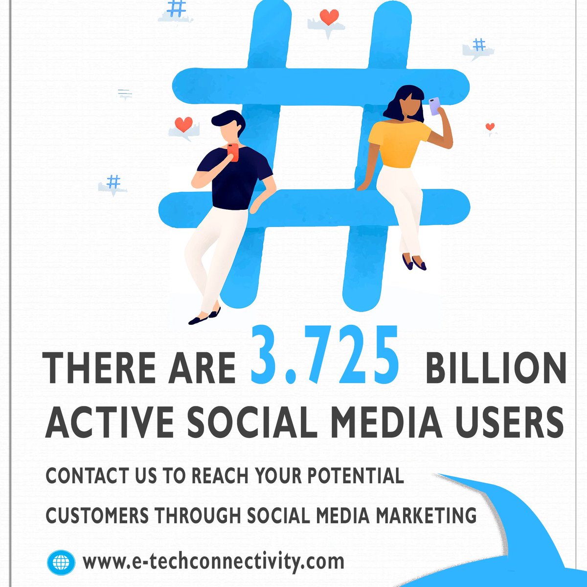 EgalitarianTech's tweet photo. Do you know?

There are now more than 3.725 billion social media users around the world, representing 49 percent of the world's total population.
Contact us to reach your potential customers through social media marketing.
Call us: +91-9966894449
Reach on:https://t.co/ziVvdHTGaU https://t.co/MX3gKnJcsM