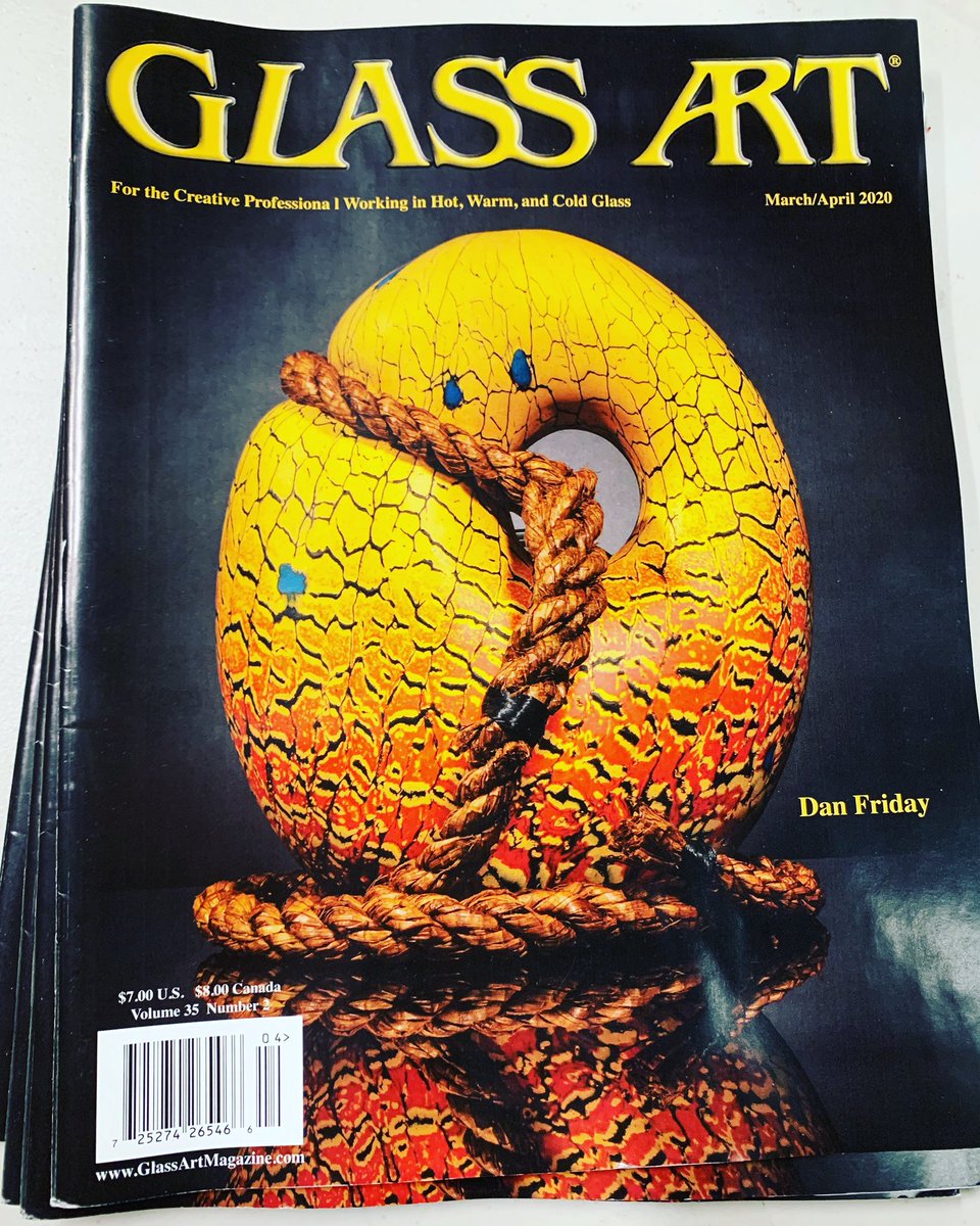 DanFriday's tweet image. Thanks Glaas art Magazine for the article! Thanks Ian lewis for cover photo !