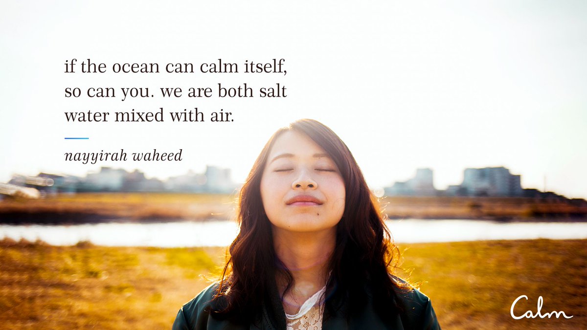 calm's tweet photo. No matter how difficult it may seem at times, it’s within you to calm and ground yourself, so your mind is more settled and your heart less heavy.

@TamaraLevitt's new meditation, “A Heart Less Heavy,” is available for everyone here: https://t.co/yEdOLSyb3X https://t.co/4tA2EdrCN8