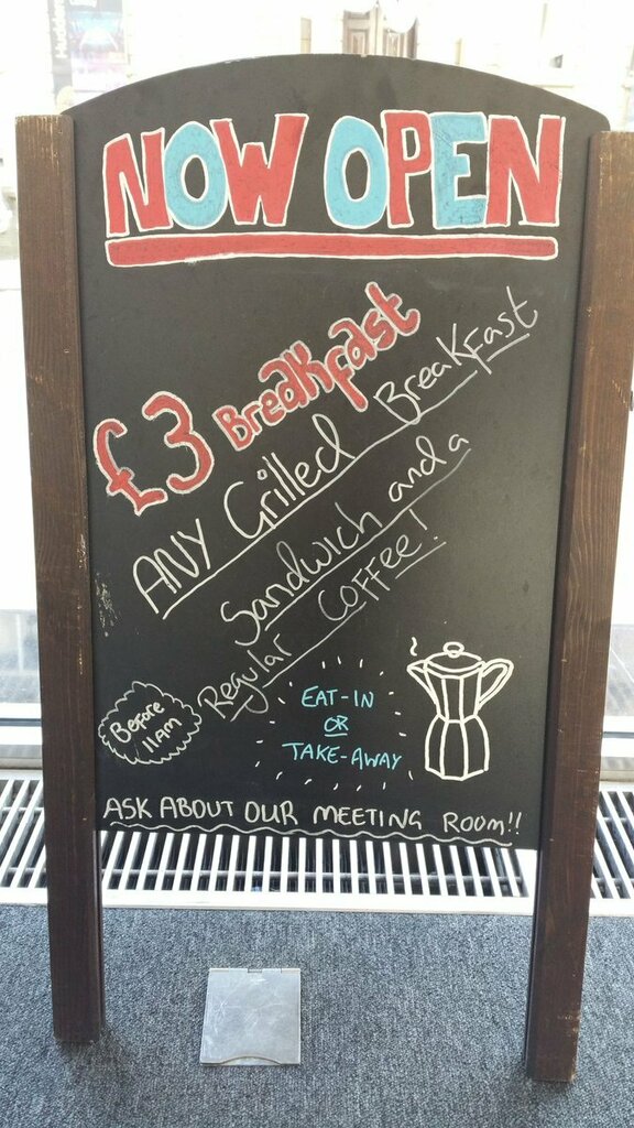 Our coffee shop is now open. Why not join us for a late breakfast?