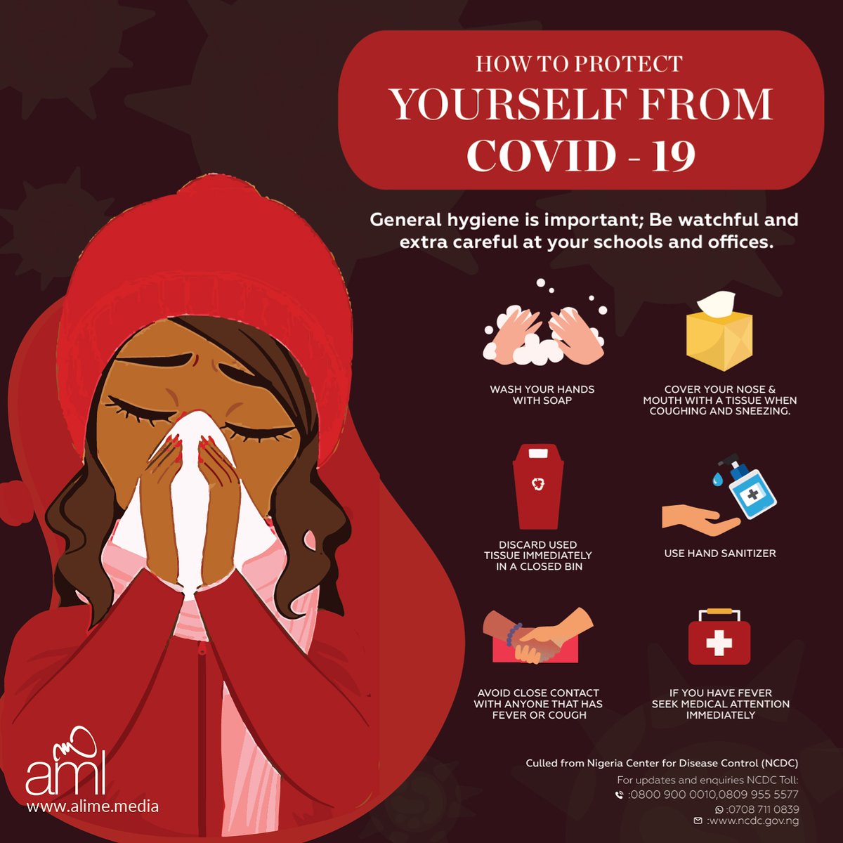 Remember to take the neccessary measures.
General hygiene is important.

Protect yourself, protect your family.

#COVID19 #FightCOVID19
#CoronaVirusUpdate #healthy #hygiene #preventivemeasures