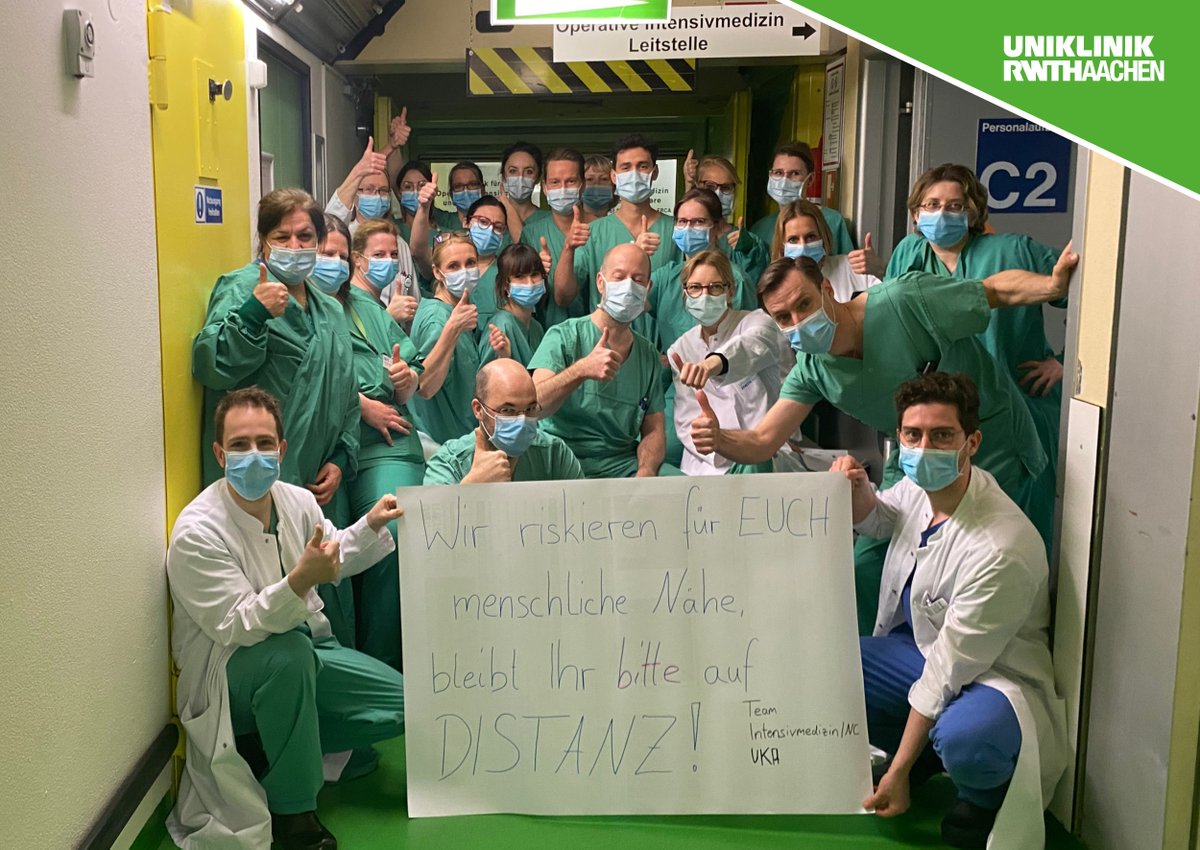 „Wir riskieren für EUCH menschliche Nähe, bleibt IHR bitte auf Distanz!“, appelliert unser Team der Neurochirurgie und der Operativen Intensivmedizin.

Haltet euch an die Regeln! Haltet Abstand! Haltet zusammen!

#stayathome #stayathomechallenge #coronavirus #covid19