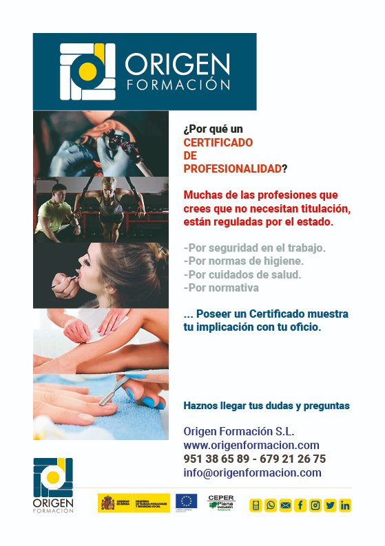 ORIGEN FORMACIÓN Y EMPLEO tweet media