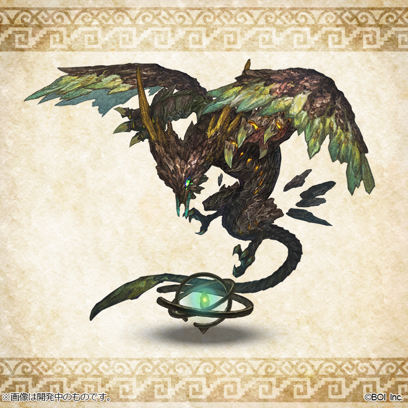 ミトラスフィア公式 モンスター図鑑 大地揺るがす翼岩竜 ワールンゴア を紹介するのじゃ その凶猛さ故 人に危険視され窮追されたことで死中で地の力に目覚めたのじゃ 傷つき炎絶えた翼には今や隆々たる岩石を帯びていて この存在に立ち向かえば