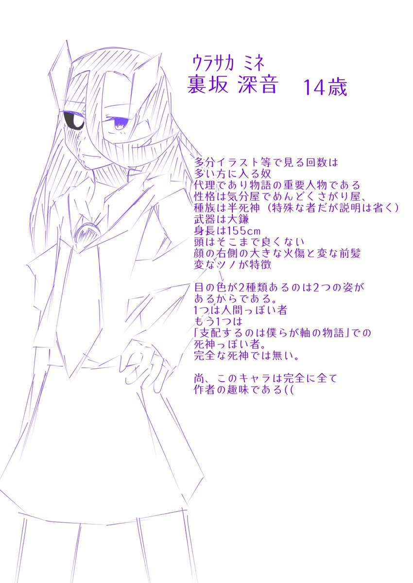 裏坂 深音 على تويتر うらみねの雑なキャラしょーかい 支配するのは僕らが軸の物語 しはぼく ｎｏ 1 裏坂 深音