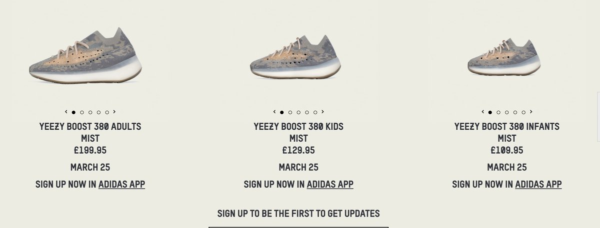 yeezy 380 mist size guide