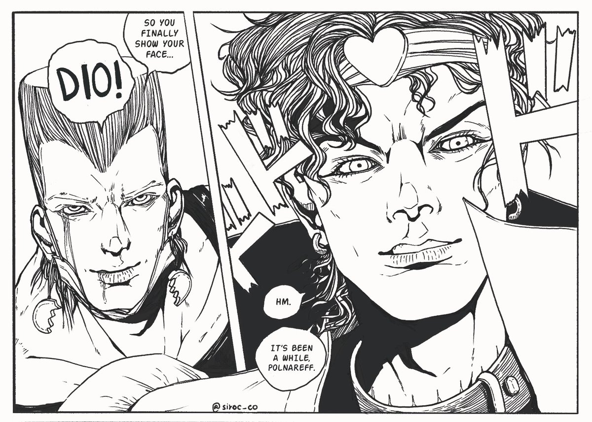 panel redraws are fun!! more tomorrow maybe 

#jjba #jjbafanart #polnareff #diobrando #StardustCrusaders 