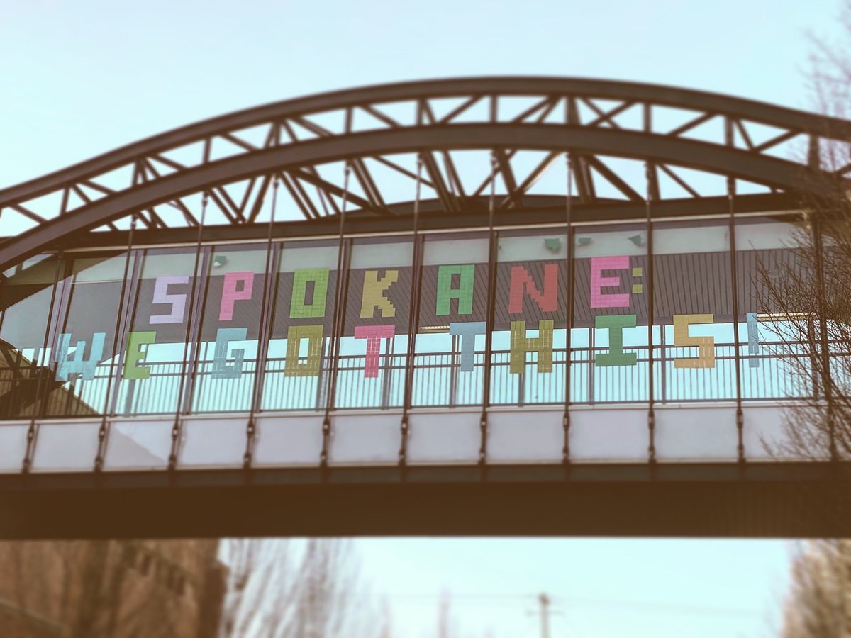 spokaneschools's tweet photo. SPOKANE: WE GOT THIS!
We’ve come together in times of crisis before, and we will do it again! Thank you @LewisandClarkHS for the pep talk. #spokind https://t.co/OzYzJCEIRr