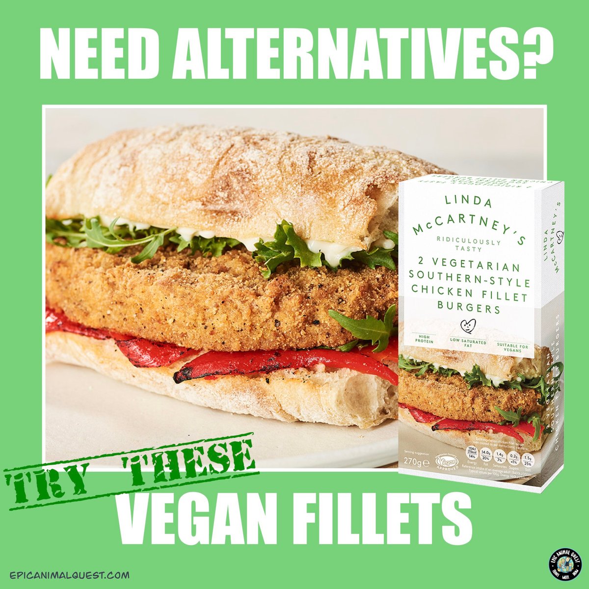 Looking for awesome vegan chicken fillets? Try these! 😘

soo.nr/Nuui

#chicken #vegan #plantbased