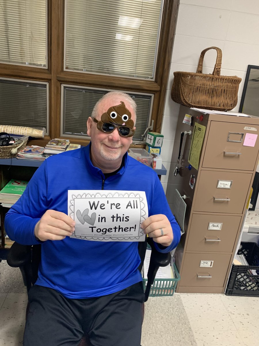 AshwaubenonSD's tweet photo. Part 2: While we can't be at school today &amp; are following all the CDC recommendations, we celebrated #PositiveSignThursday early to let you know that "We're All In This Together!" 🎼💕Sending love and positivity to all our school families! @PioneerASD #StrongerTogether #WeAreASD https://t.co/3A308bDWWO