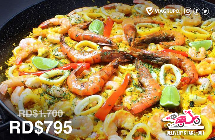 Viagrupo's tweet photo. ¡Pásala a buscar y disfruta en casa!

#Paella Marinera para 4 personas en Sólo Paellas RD. Aprovecha esta #oferta desde tu hogar en 👉 https://t.co/gua5ChE3T6 https://t.co/eHNfuX5k5l