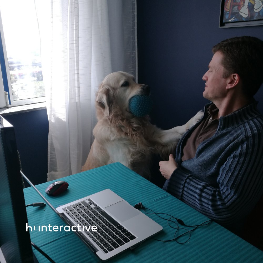 hiinteractive's tweet image. Talking with our teammates by the digital sharing tools turns the task easier. But there's nothing more joyful than having the fellowship of our little buddies. They have that exceptional way to enrich our day and put a smile on everyone's face!
#WorkDigitally #StayHome #HiRemote