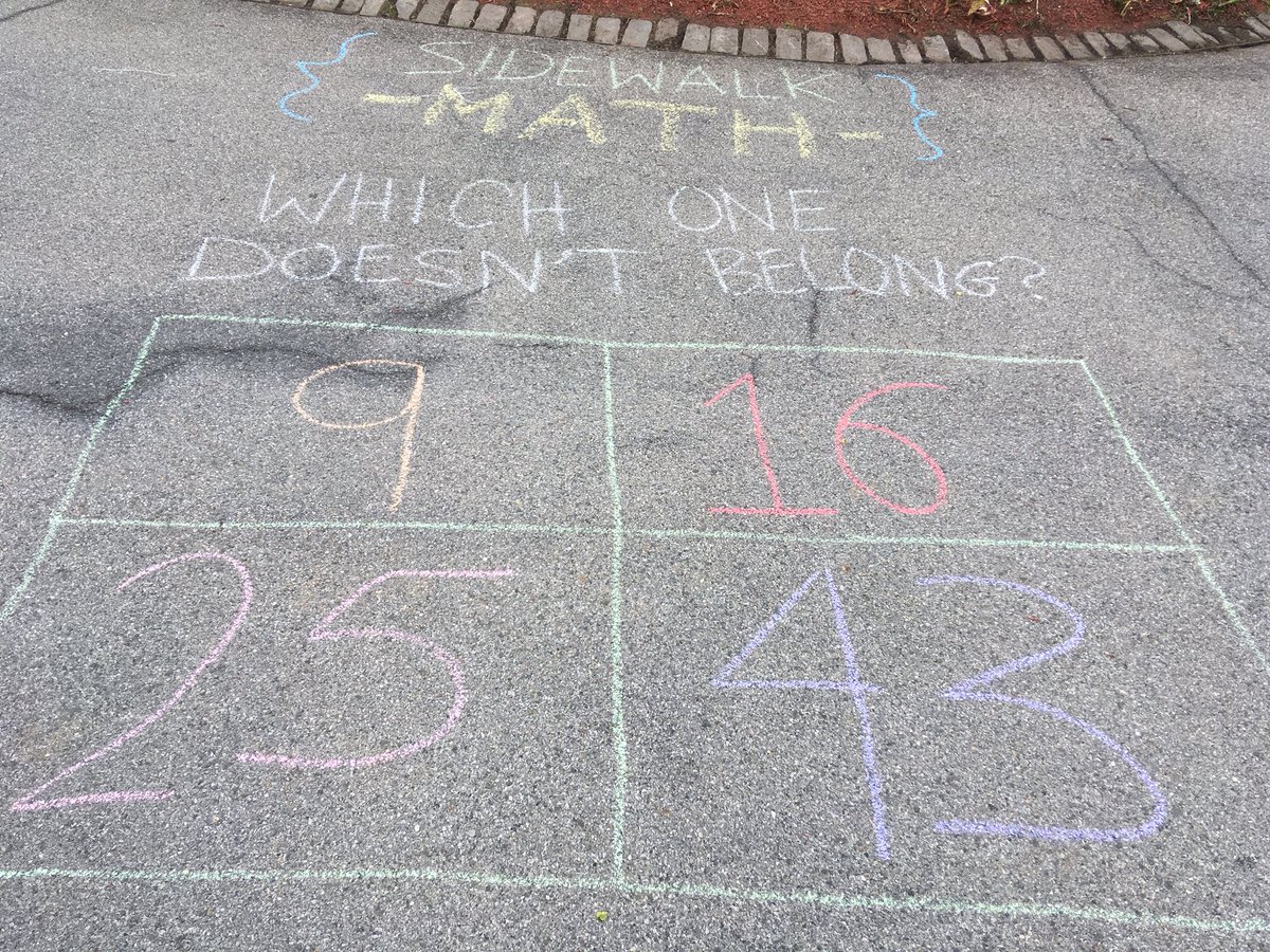 Math Talk for the day. Which one doesn't belong? wodb.ca