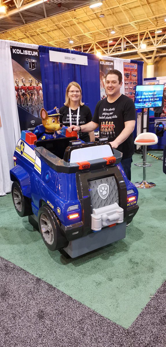 kiddyridesuk's tweet photo. We are pleased to announce our rides are now in the USA available from @BarronGames Get in touch for more info sales@barrongames.com or order now! #America #USA #official #PawPatrol #kiddyrides #madeinUK #ukmfg #barrongames https://t.co/8fqHmoSyar