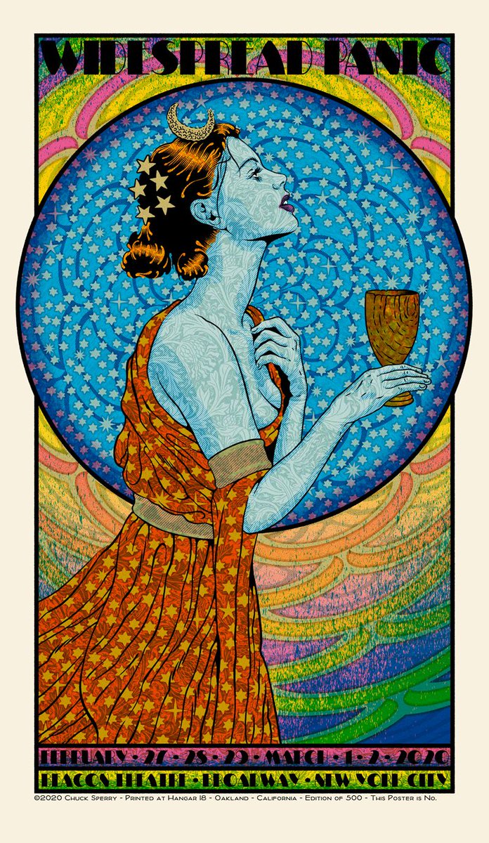 expressobeans's tweet photo. 🏆 EB Weekly Award Winner
🖼 @WidespreadPanic New York City concert poster by Chuck Sperry
🎨 7 Color screen print 20 x 34.5
✏️ Signed, Numbered, edition of 500
🔗 https://t.co/nnKP2aAgPh
🏅 Art of the Week 3/18/20 #EBWinner #EBPOTW
✌️ Congratulations @yosquirt https://t.co/m6fS7dT0ua