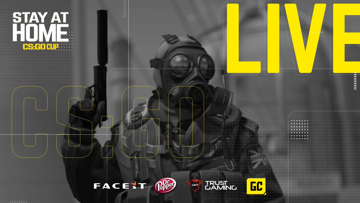 GamesClashPL's tweet photo. Counter Strike na żywo! Oglądaj zmagania w ramach turnieju Stay At Home CS:GO Cup! 🔥

https://t.co/vDyDhmKpmj 

Dziś nagrody zapewniają: 
FaceIT
@drpepperteam
@TrustGaming 
@Dr_Pepper_PL 
Games Clash

#zostanwdomu https://t.co/wM67vaiLMM