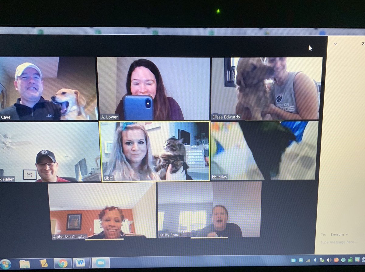 MsAbigailLower's tweet photo. All of the @CKELEM pets made guest appearances before today’s  PLC 🐱🐶@Cave1Jeff @PirateIslandCK https://t.co/uwEM58wbJh