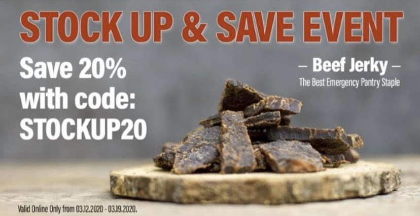 BJOMonroeOH's tweet image. SAVE 20% online NOW! 

beefjerkycincy.com 

#beefjerkycincy
#stockupsale
#sale