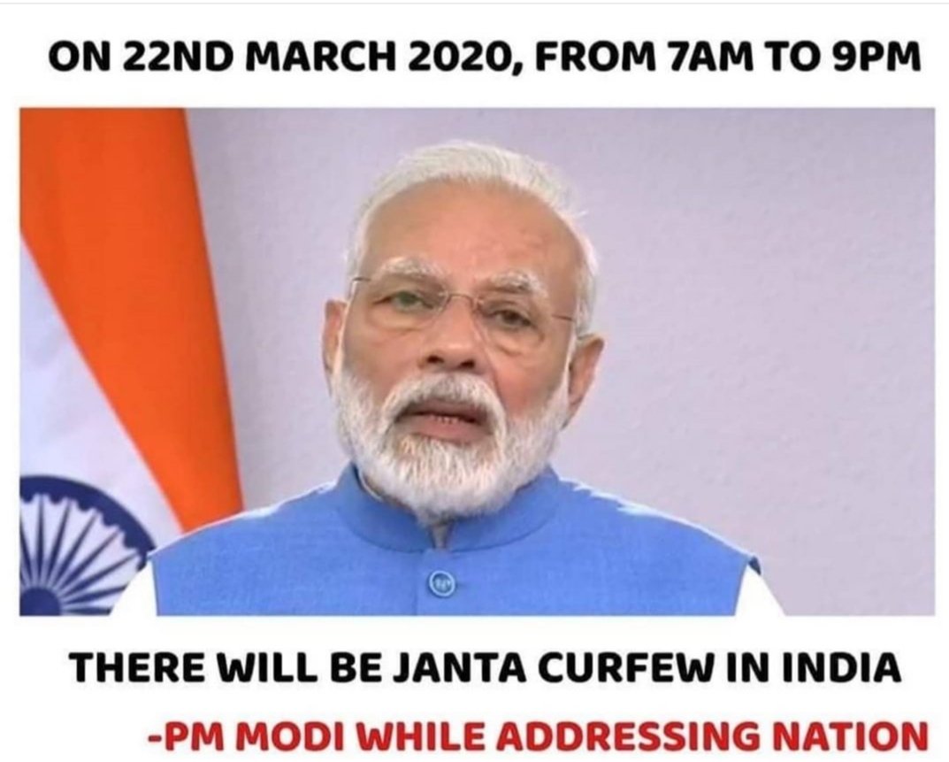 imyadav1's tweet photo. Great work MR PRIME MINISTER 
Being a citizen of india .this is the duty of every Indian please stay in home on 22 march #coronakisafai https://t.co/ekIg9lgZJ9