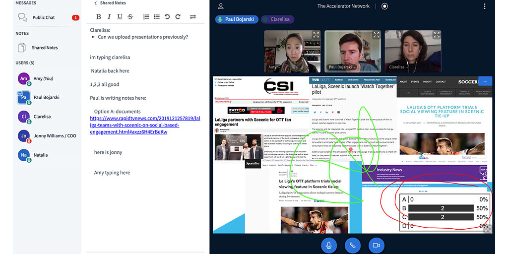 We went #virtual this week supporting 40+ #startups via 3 <a href="/XLR8Ruk/">The Accelerator Network</a> programmes #Accelerator Academy, <a href="/FFWDLondon/">FFWD London</a> &amp; #Cyber101 with <a href="/DigiCatapult/">Digital Catapult</a>💪Video events tool <a href="/Sceenic/">Sceenic</a>, alumni fundraise success, now helping us explore all-in-1 Zoom+Whereby functions built into our website👏