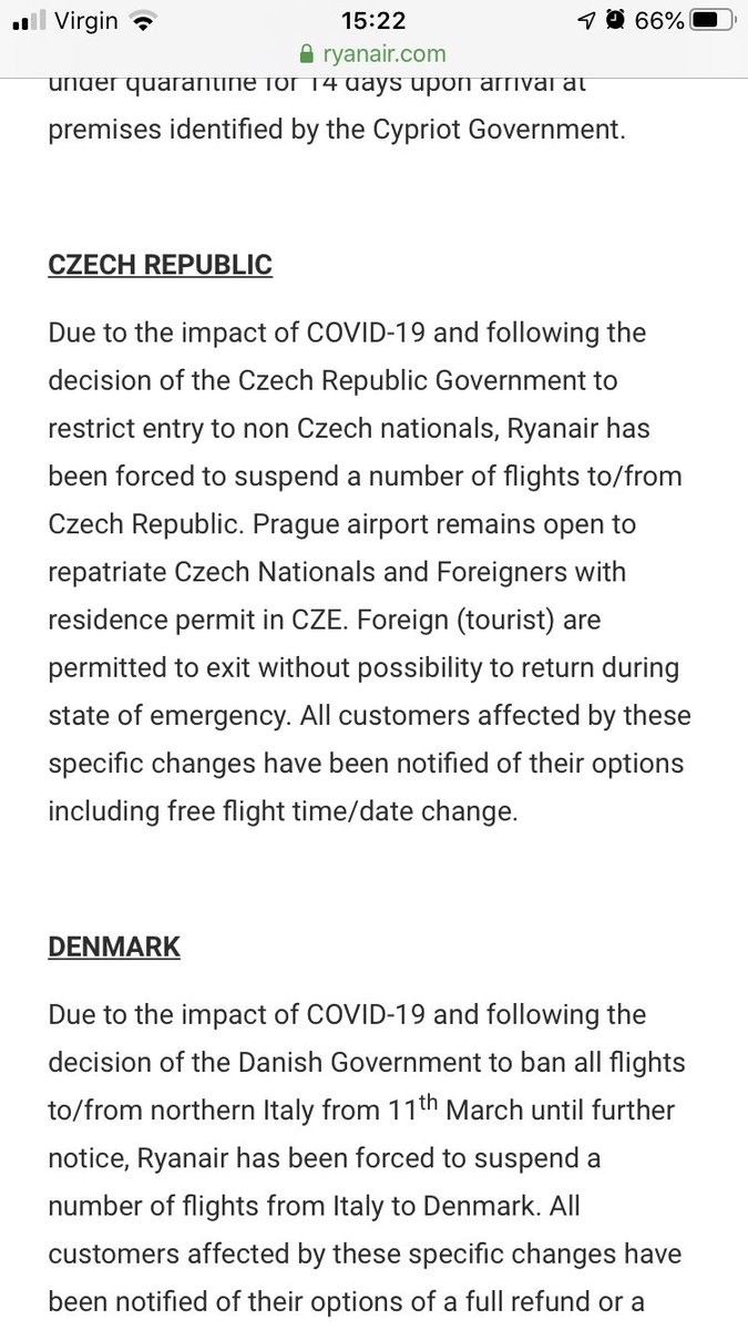 JakeHartley1's tweet photo. Before and after... what a difference four days makes... 🤔 still no response and phone lines not working @Ryanair #Prague #COVID19 #CoronaVirus https://t.co/oelyRRJpOA