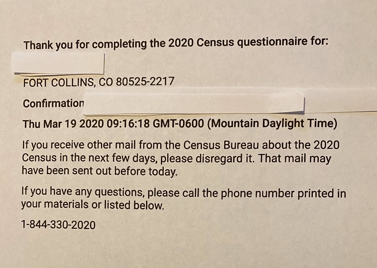 bennmik11's tweet image. We completed our census form online this morning.  

Please take a few minutes for this important civic duty while you are hunkered down helping to bend the curve! @uscensusbureau