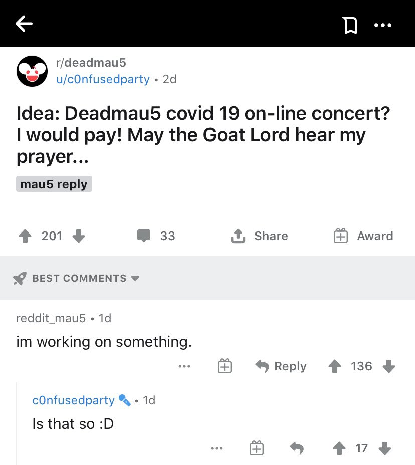 deadmau5's tweet image. 