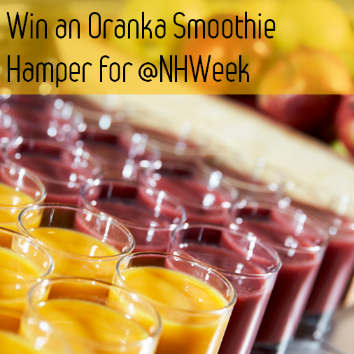OrankaUK's tweet photo. Still time to win your #caresetting an #OrankaSmoothieHamper for #OrankaSmoothieSaturday #NHWeek @NHWeek @OrankaUK – just share and re-tweet this post https://t.co/gFYx1OWWH2