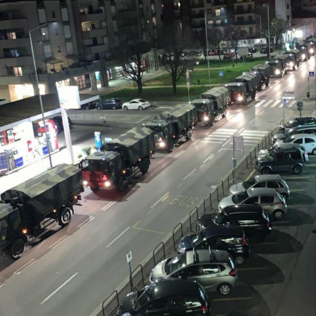 Бергамо коронавирус гробы