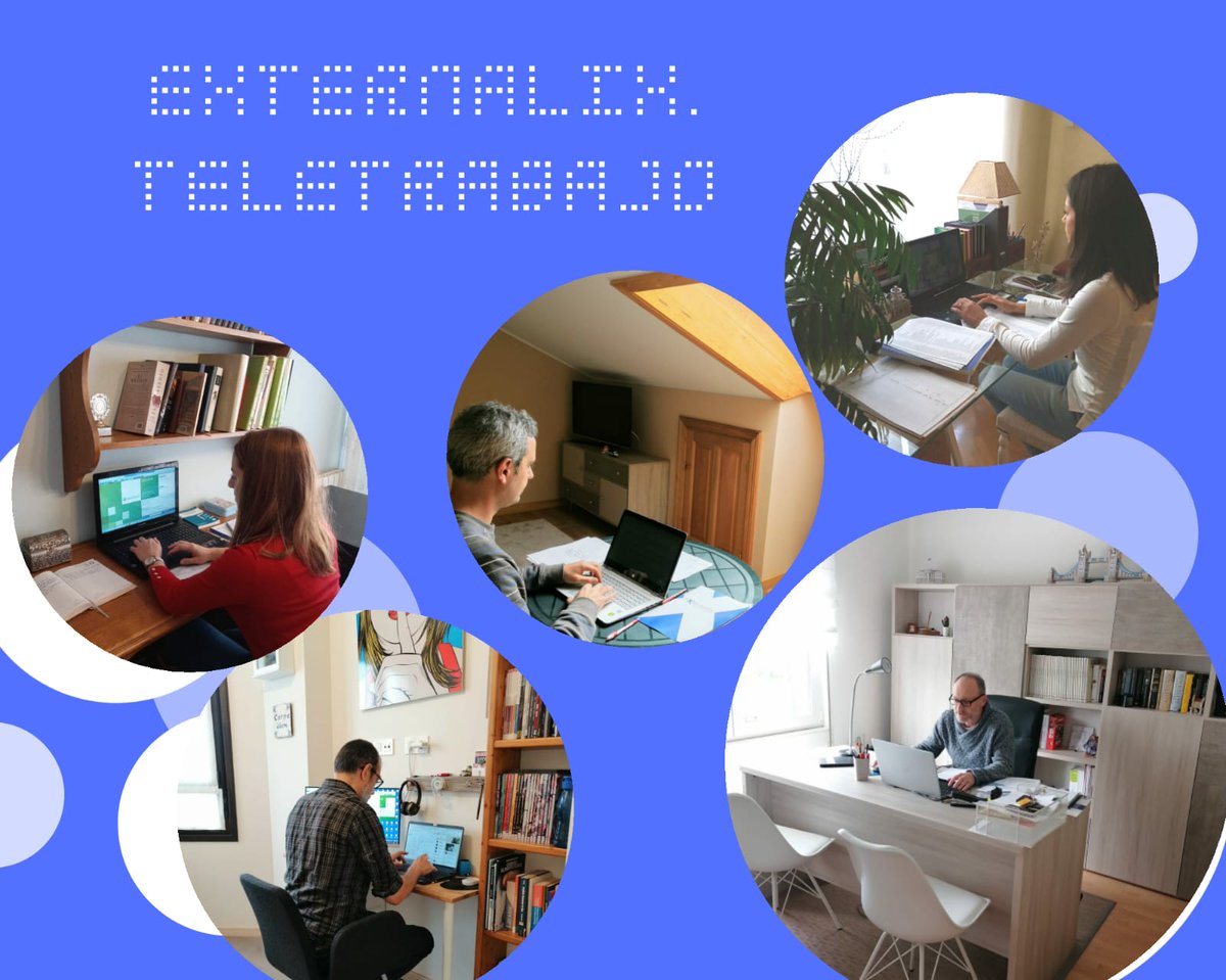 EXTERNALIX en plena jornada de teletrabajo. Apoyando activamente a nuestros clientes en estos momentos tan difíciles. #EsteVirusLoParamosUnidos #YoMeQuedoEnCasa