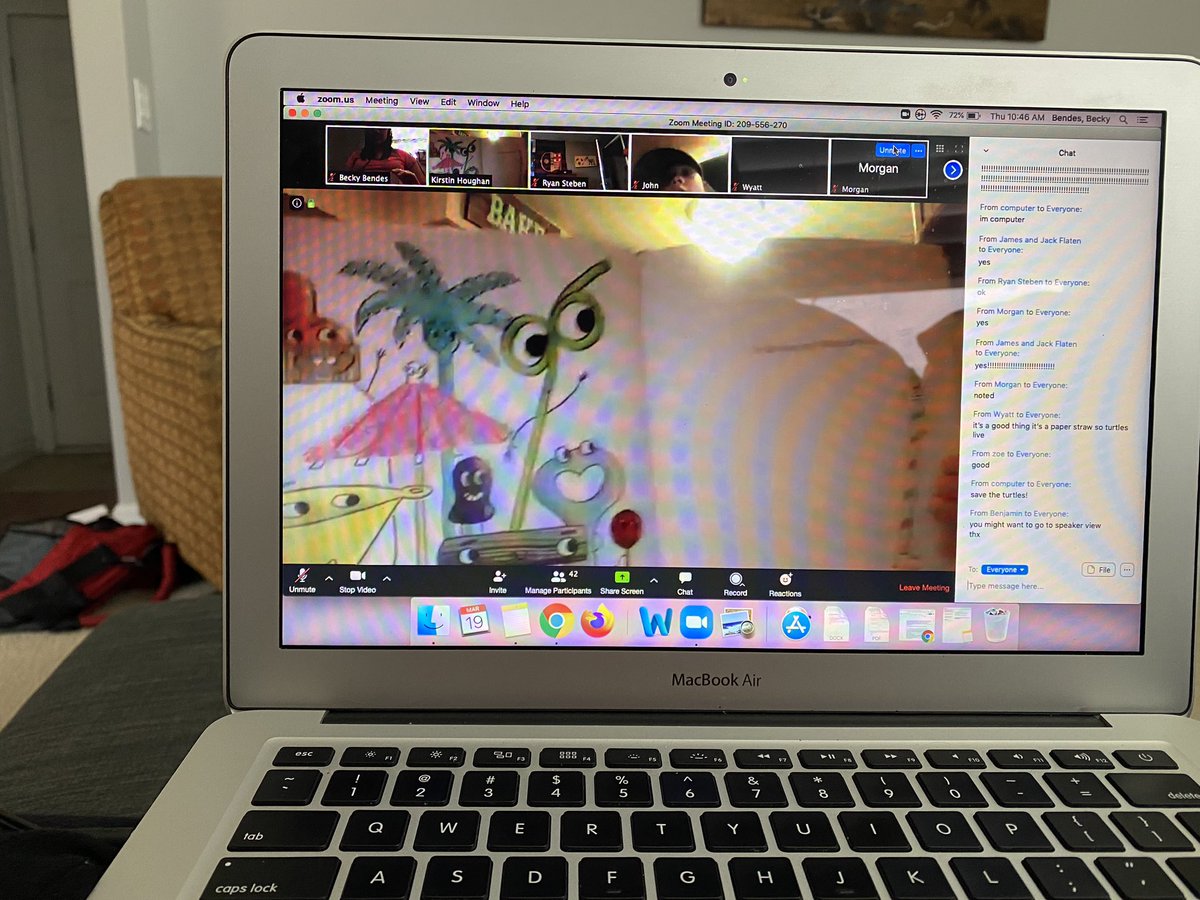 MrsBendes's tweet photo. What a great morning! @MrsHoughan5th and I were able to video chat with 40 of our 60 students today! We heard about what they’ve been up to, read a picture book together, and saw many pets! #community #newnormal https://t.co/Kpd3bLrmpt
