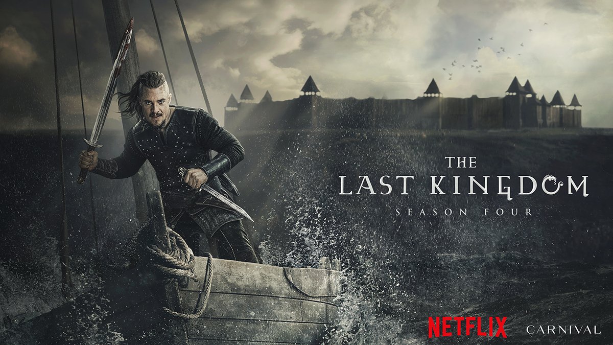 TheLastKingdom's tweet image. Shield walls at the ready, Arselings! Prepare for battle as Season 4 of The Last Kingdom comes to NETFLIX on Sunday 26th April  ⚔️ 
#TheLastKingdom #Season4
