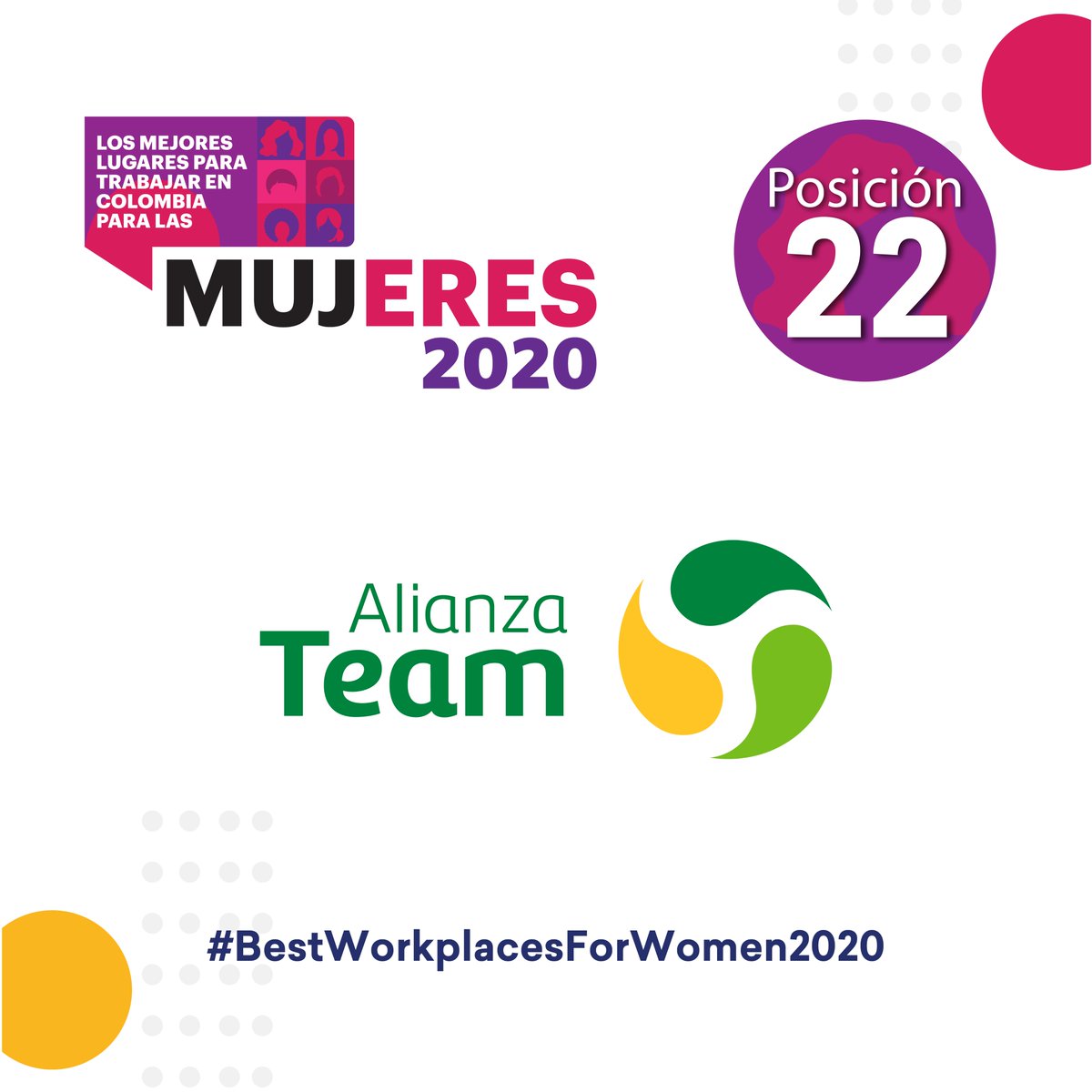 GPTW_Colombia's tweet photo. Para #TeamFoods el principal objetivo es ser cada día más equitativos, y acatar la política de cero discriminaciones construyendo un Gran Lugar para Trabajar. Hoy se posicionan en el lugar #22 del ranking #BestWorkplacesForWomen2020. ¡Felicidades!🎖️
👉https://t.co/CStSdWdEvj https://t.co/ciyN7nYepe