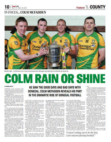 Gaelic_Life's tweet photo. #BuyGaelicLife - Read this week's big feature, an interview with Donegal legend Colm McFadden about his rise to winning Sam - Another #MustReadGL Feature - Buy the digital edition now - https://t.co/gt9SarfLlG https://t.co/k0I1KZr2F5