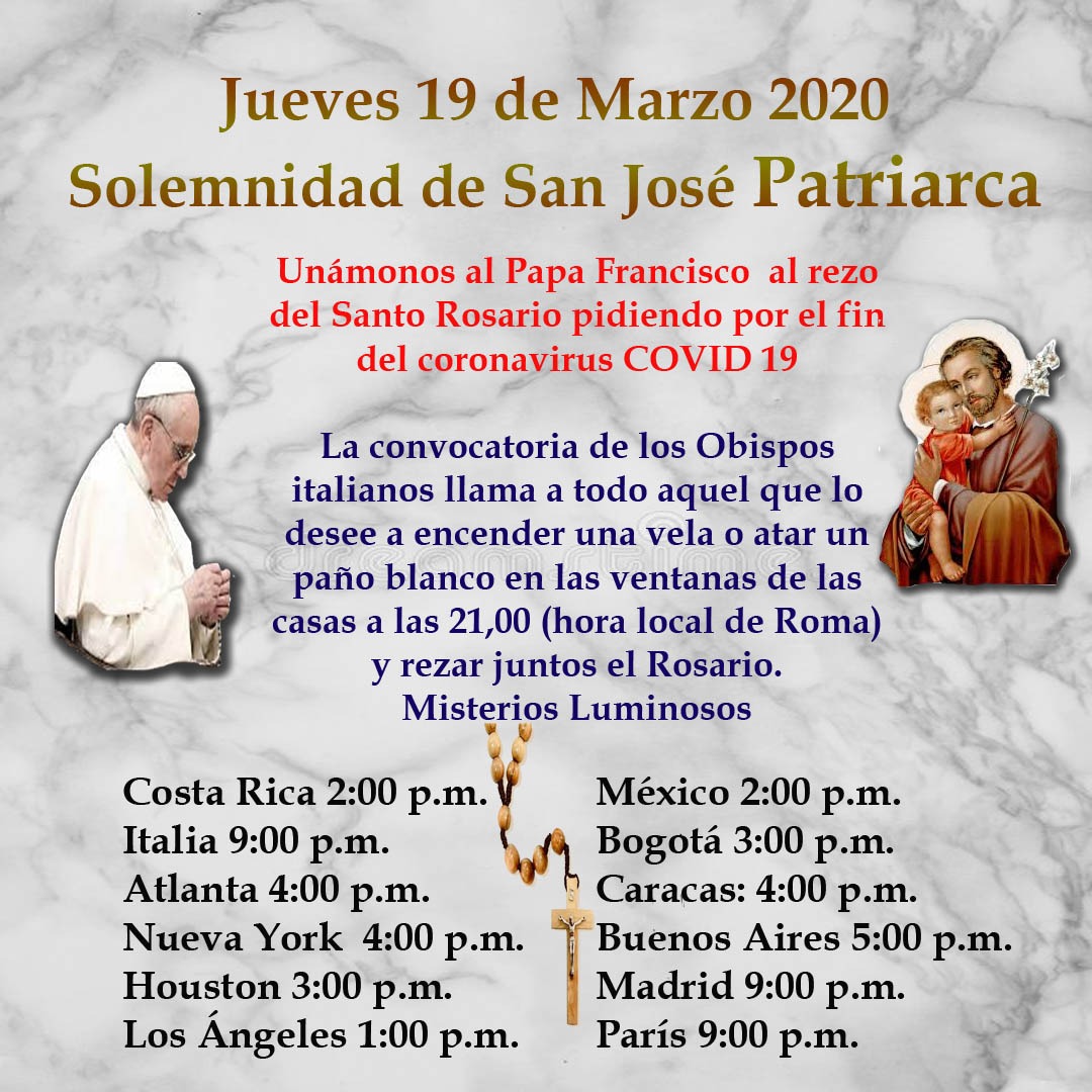 En Panamá es a las 3 de la tarde.  Unámonos en oración porque acabe esta pandemia mundial.  Hay que estar unidos. Amén. <a href="/Chitreanos/">Chitré, Herrera</a> <a href="/HerreraNoticia/">Herrera Noticias</a> <a href="/lospozosh/">Los Pozos-Herrera</a> <a href="/DistritoDeOcu/">OCUEÑOS🌺</a> <a href="/Peseenses/">Peseenses</a> <a href="/reformaseoye/">Radio Reforma ¡Se Oye¡</a>