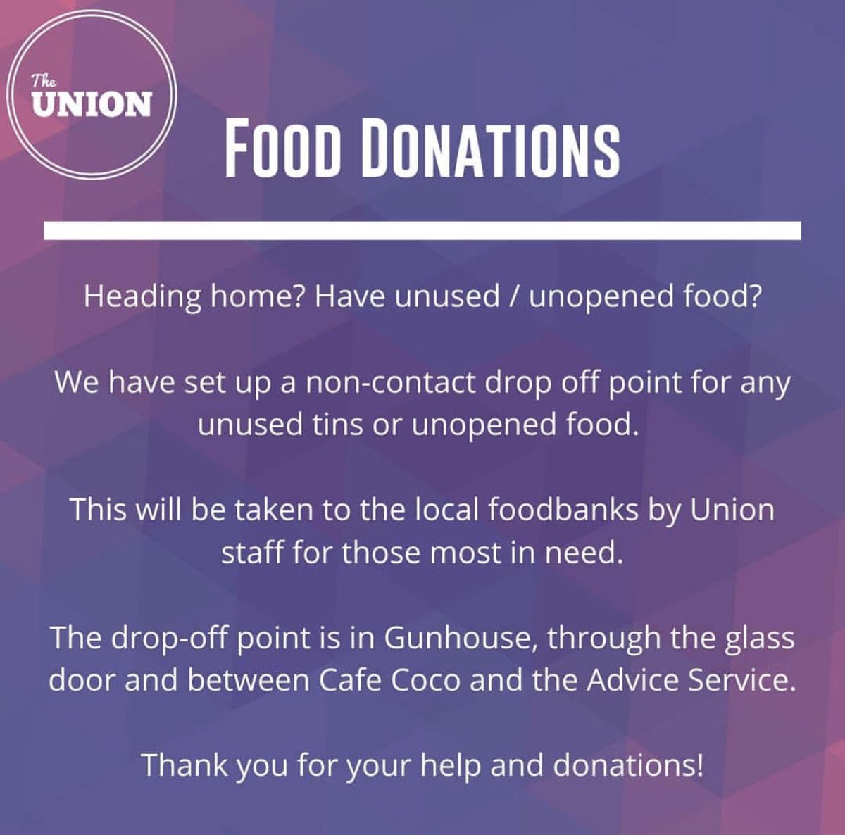 Excellent community initiative by <a href="/portsmouthsu/">UPSU</a>. This help from <a href="/portsmouthuni/">University of Portsmouth</a> students to protect vulnerable people in #Portsmouth is really appreciated