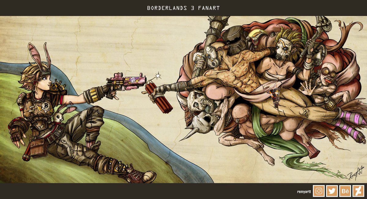 RemyArtt's tweet photo. #StartVsFinish #startofinish #StartFinish #StartToFinish #Borderlands3 #borderlands #fanart #artistsontwitter #commissionsopen https://t.co/R0MKsyOkqI