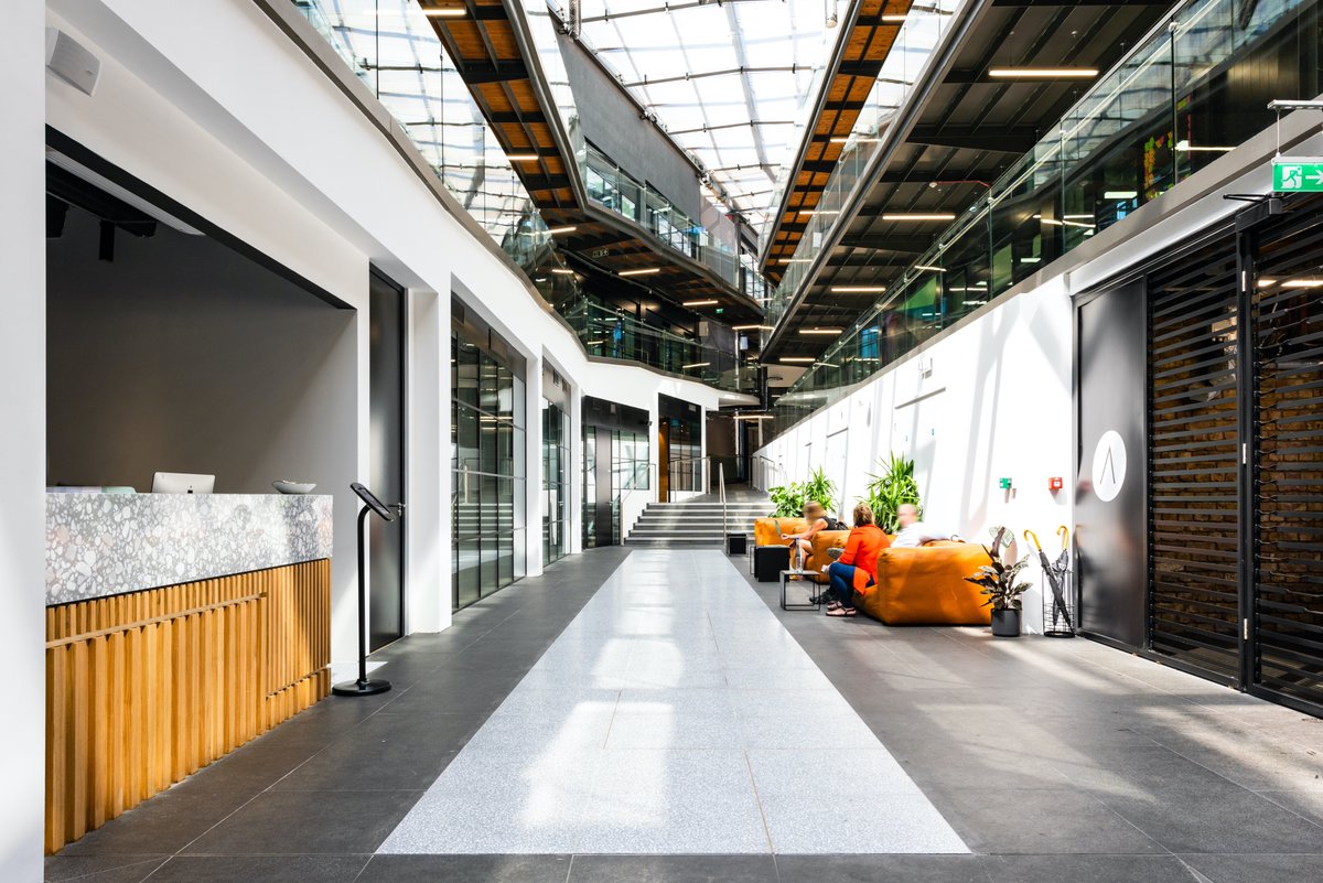 OdGroupLondon's tweet photo. An office atrium harnesses the power of natural light
and increases co-worker wellness and productivity. Take
a look at some of our stunning designs that bring the
outside in. #odgroup #odinteriors #odsolutions #odpetite
#designtips #contemporarydesign #workplacedesign https://t.co/gda6LosPer
