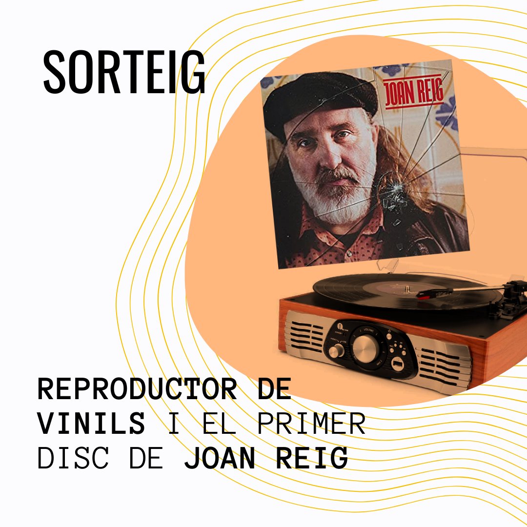 joanreig's tweet photo. 🥁 #SORTEIG 🥁

📀Un #reproductordevinils i el meu #primerdisc

1️⃣ Seguiu aquest perfil i marqueu aquest tuit com a preferit
2️⃣ Mencioneu un/a amic/ga
3️⃣ Deixeu les vostres dades aquí: https://t.co/PiPS5Hai8a

📆Fins al 14 d'abril

🖱️ Bases: https://t.co/3PRgvBcgGZ

👊🏻Sort! https://t.co/AzgRC8bsSj